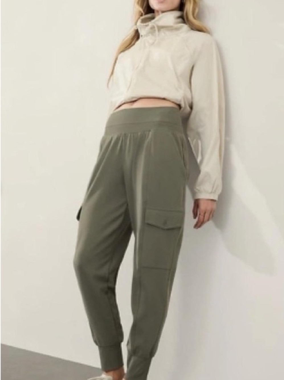 Athleta Olive Green Cargo Joggers